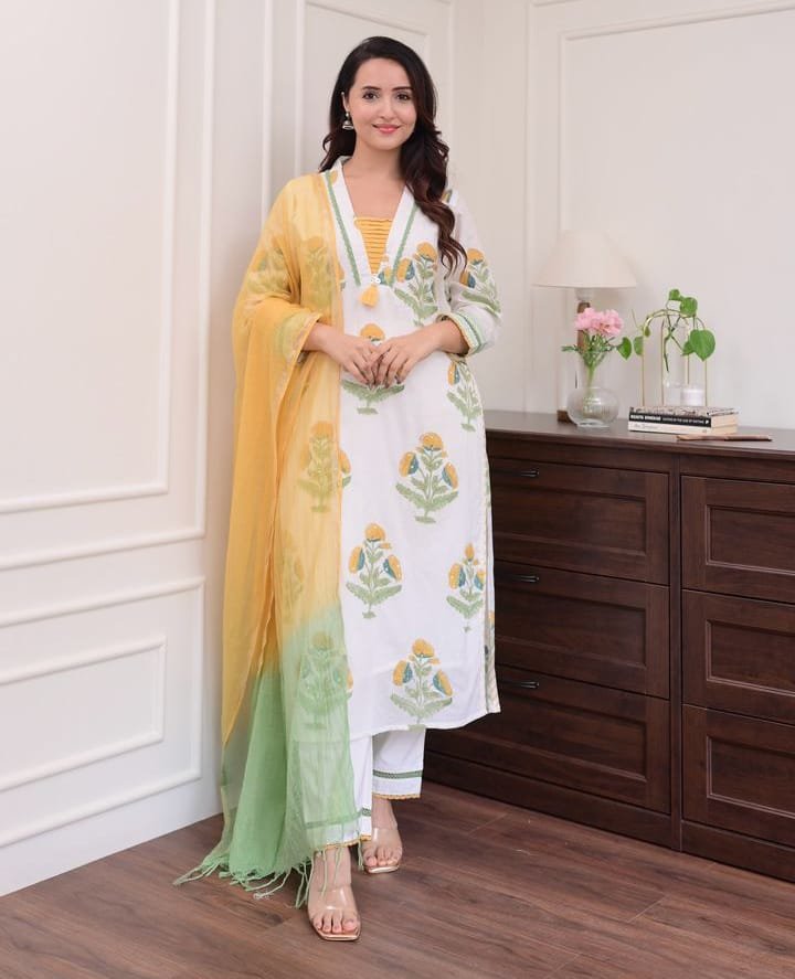 সুতি থ্রি-পিস